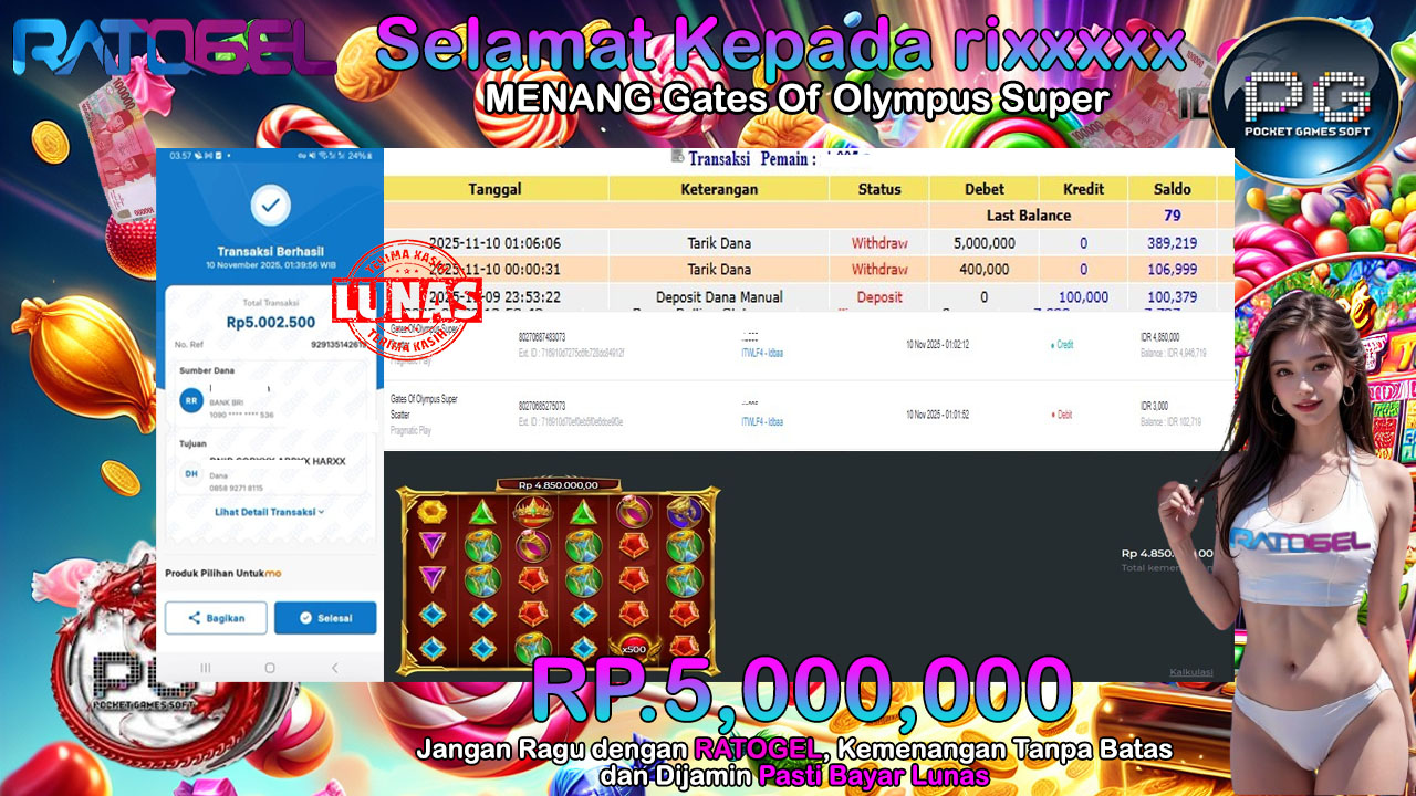 BUKTI JACKPOT GATES OF OLYMPUS SUPER SCATER TERPERCAYA DI INDONESIA TGL 10-11-2025