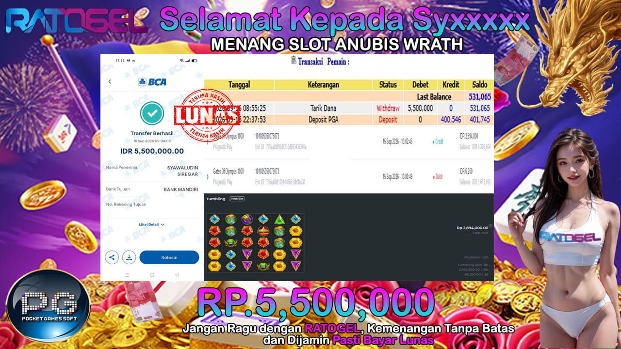 BUKTI JACKPOT SLOT GATES OF OLYMPUS 1000 TERPERCAYA DI INDONESIA TGL 16-09-2026