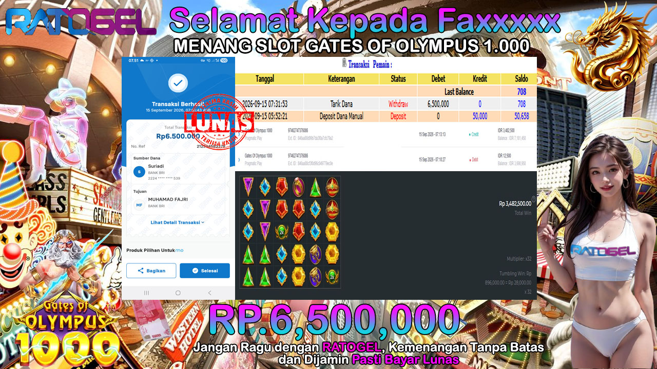 BUKTI JACKPOT SLOT GATES OF OLYMPUS 1.000 TERPERCAYA DI INDONESIA TGL 15-09-2026